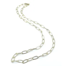 14K Gold filled Paperclip Large Links Necklace