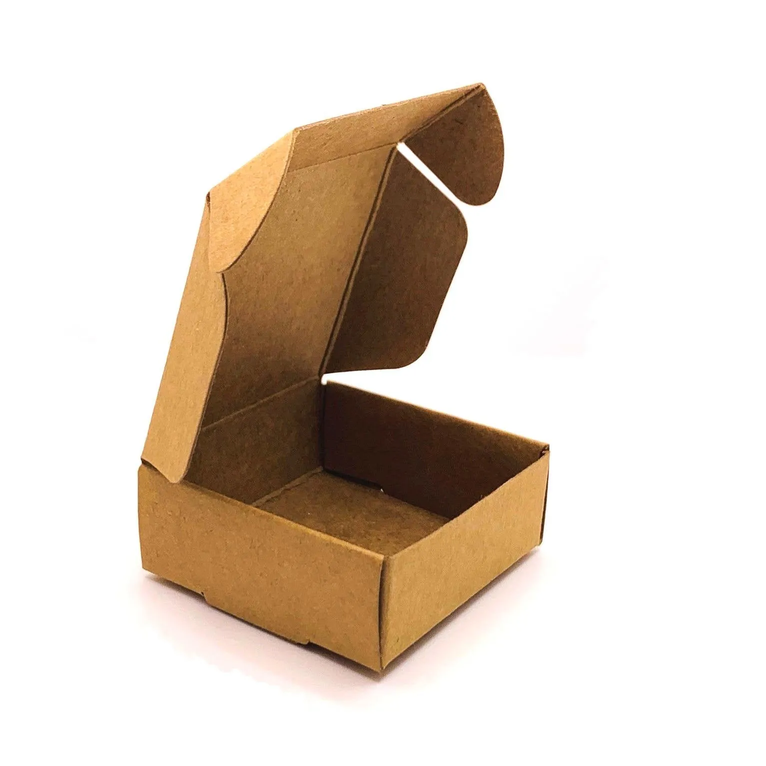 20 Pieces Small Foldable Kraft Paper Jewelry Box, 2x2 inches