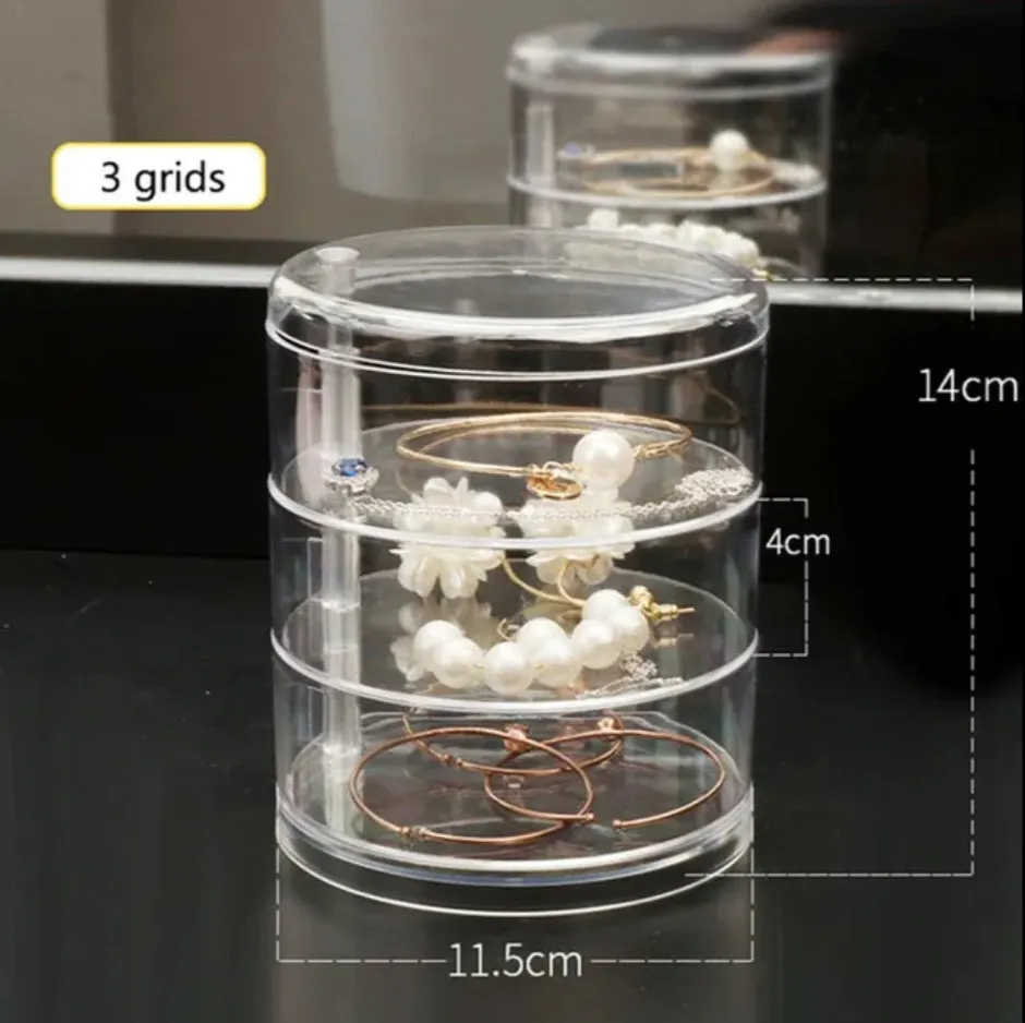 ACRYLIC ROTATEABLE JEWELRY ORGANIZER