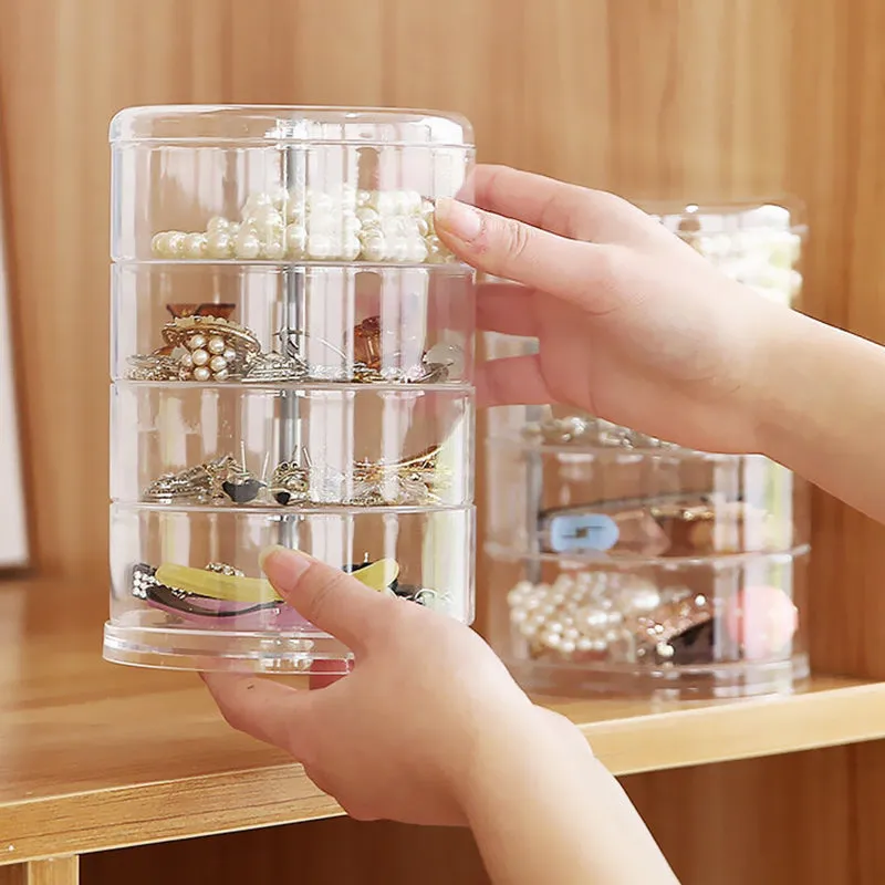 ACRYLIC ROTATEABLE JEWELRY ORGANIZER