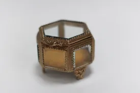 Antique Hexagon Jewelry Box