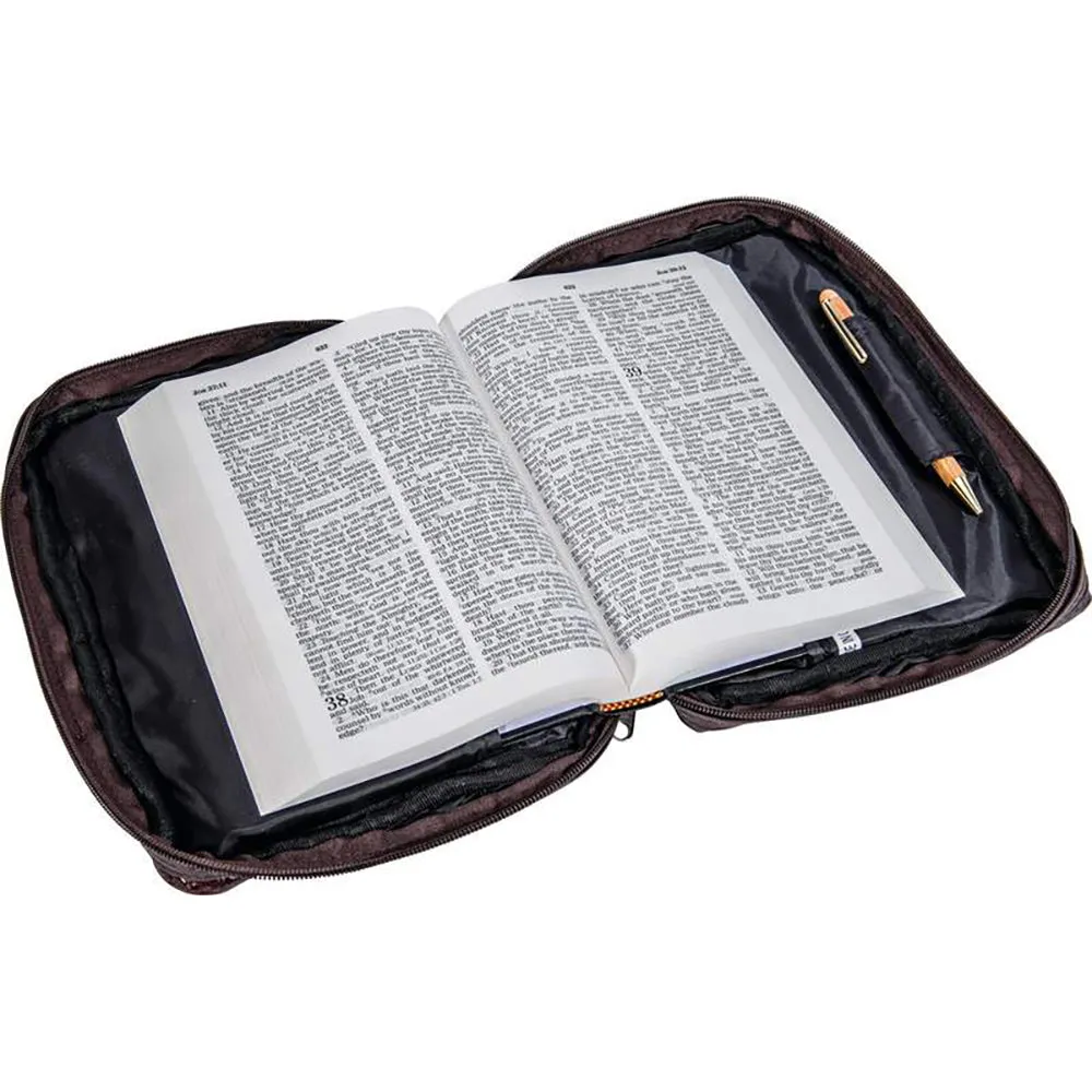 Bible Cover Burgundy Faux Alligator Protective Holy Book Tote Carry Case Bag