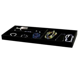 Black Velvet Jewelry Organizer - 27.5 Inch