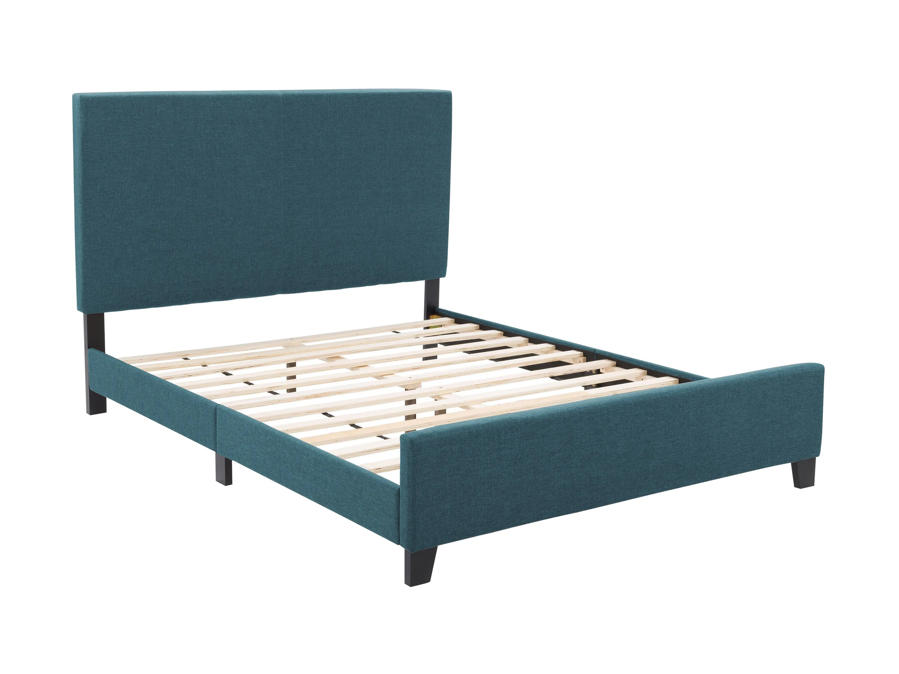 Blue Contemporary Queen Bed