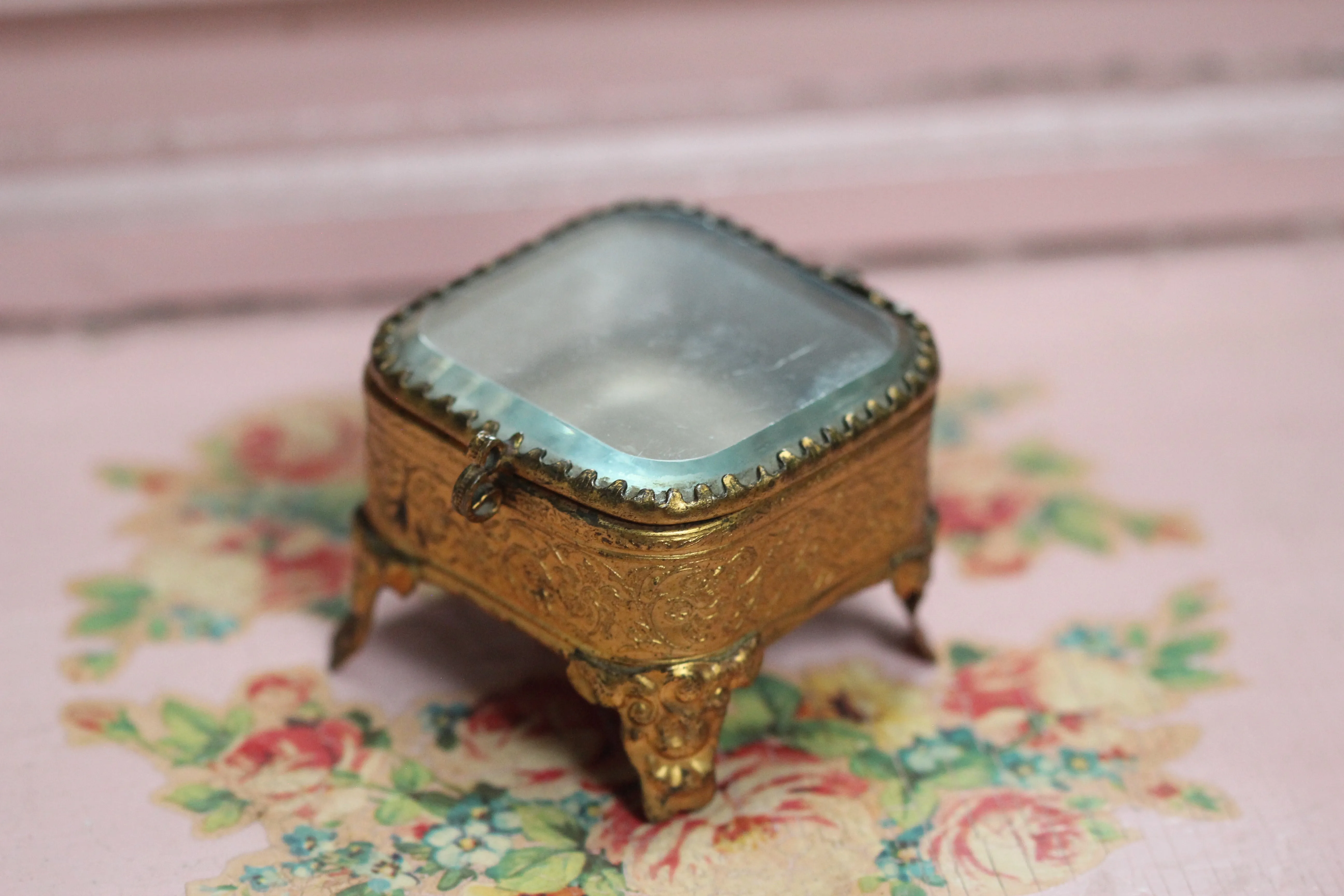 Bronze Victorian Jewelry Box