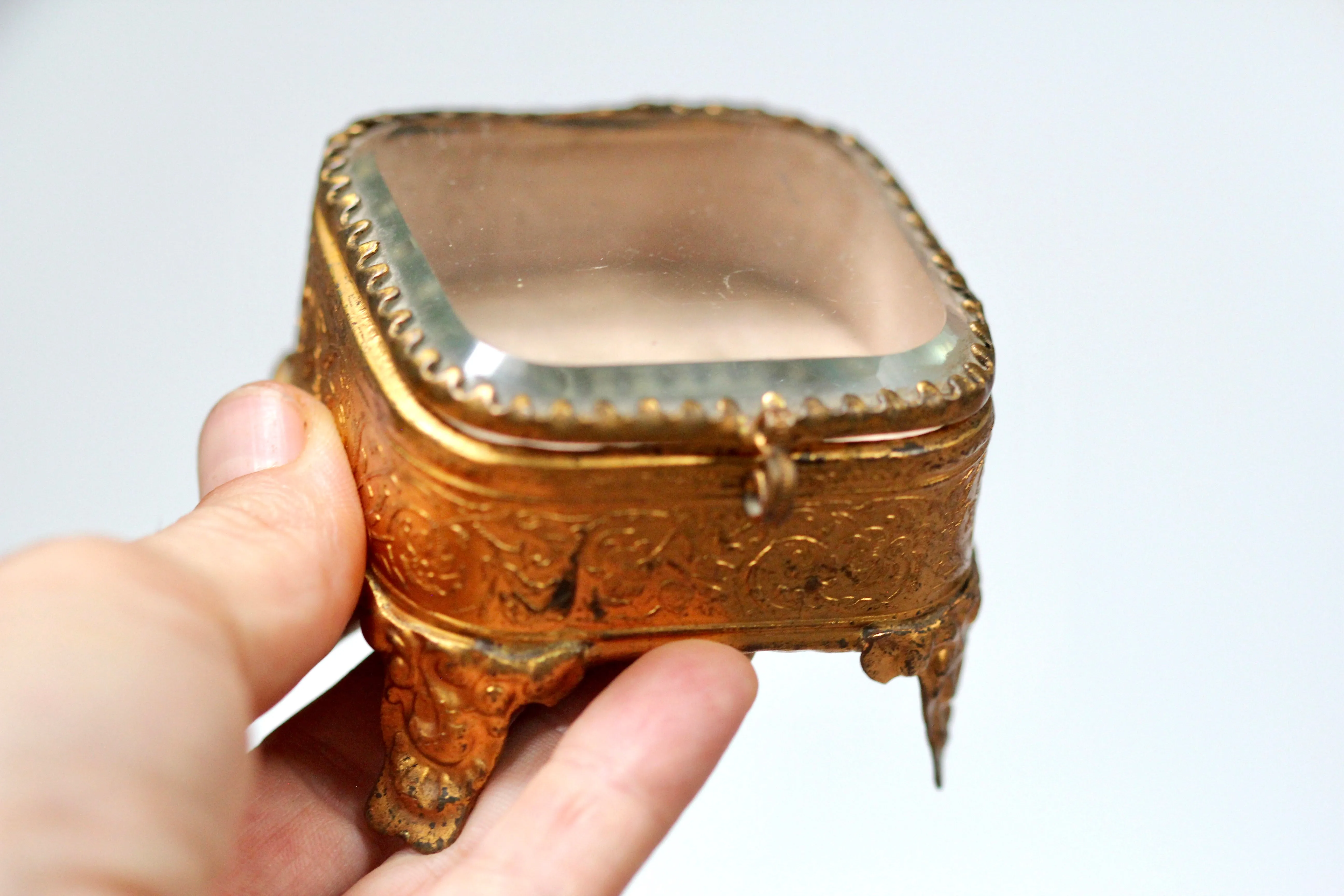 Bronze Victorian Jewelry Box