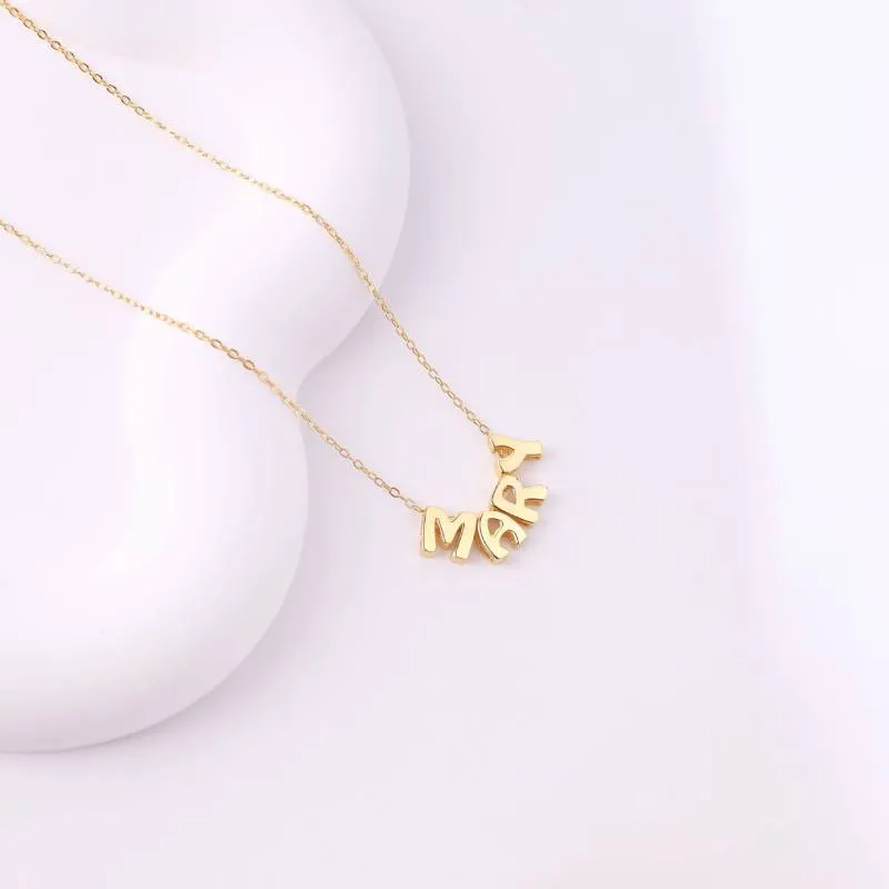 Bubble Name Necklace