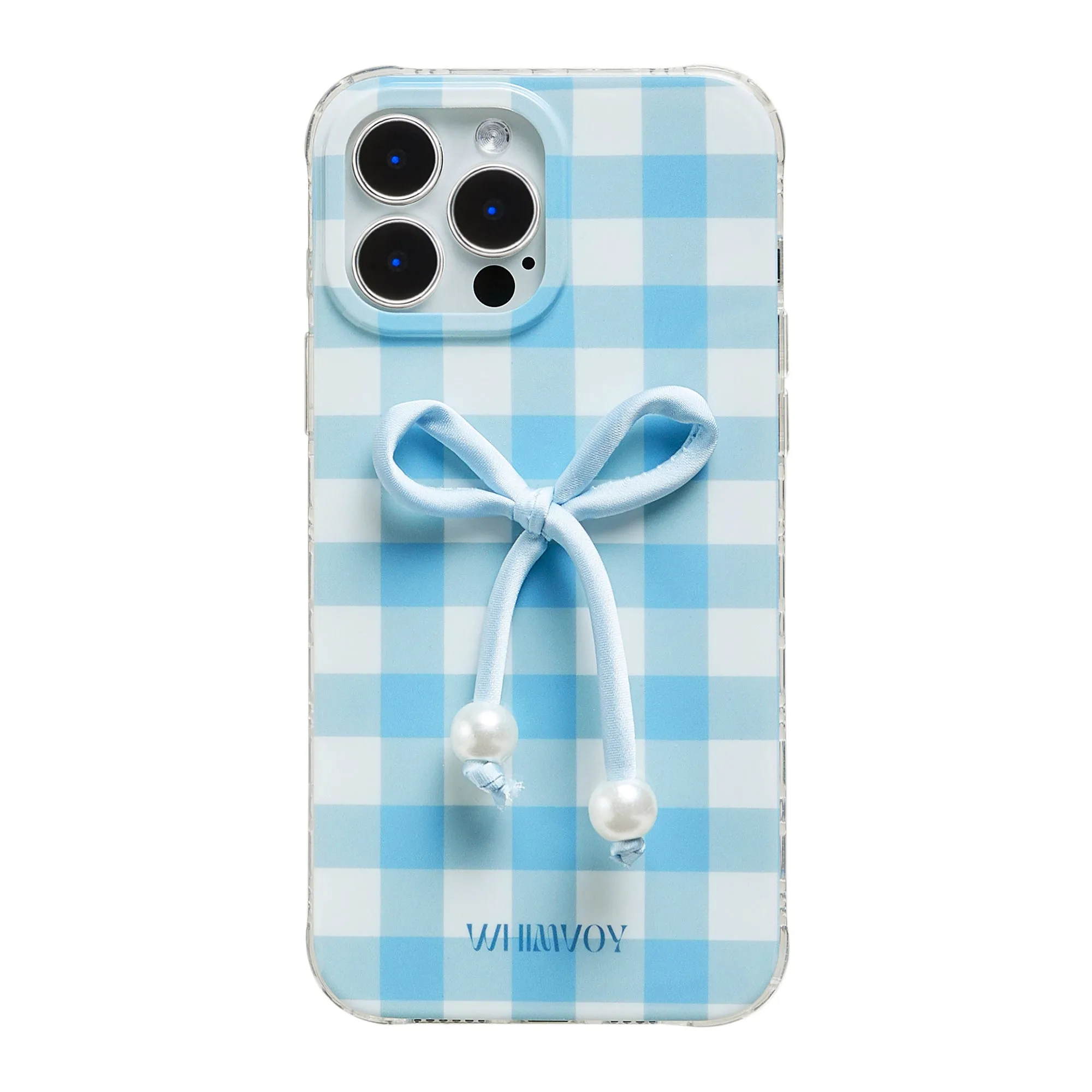 Checkmate | Silky Bowknot Plaid Phone Case