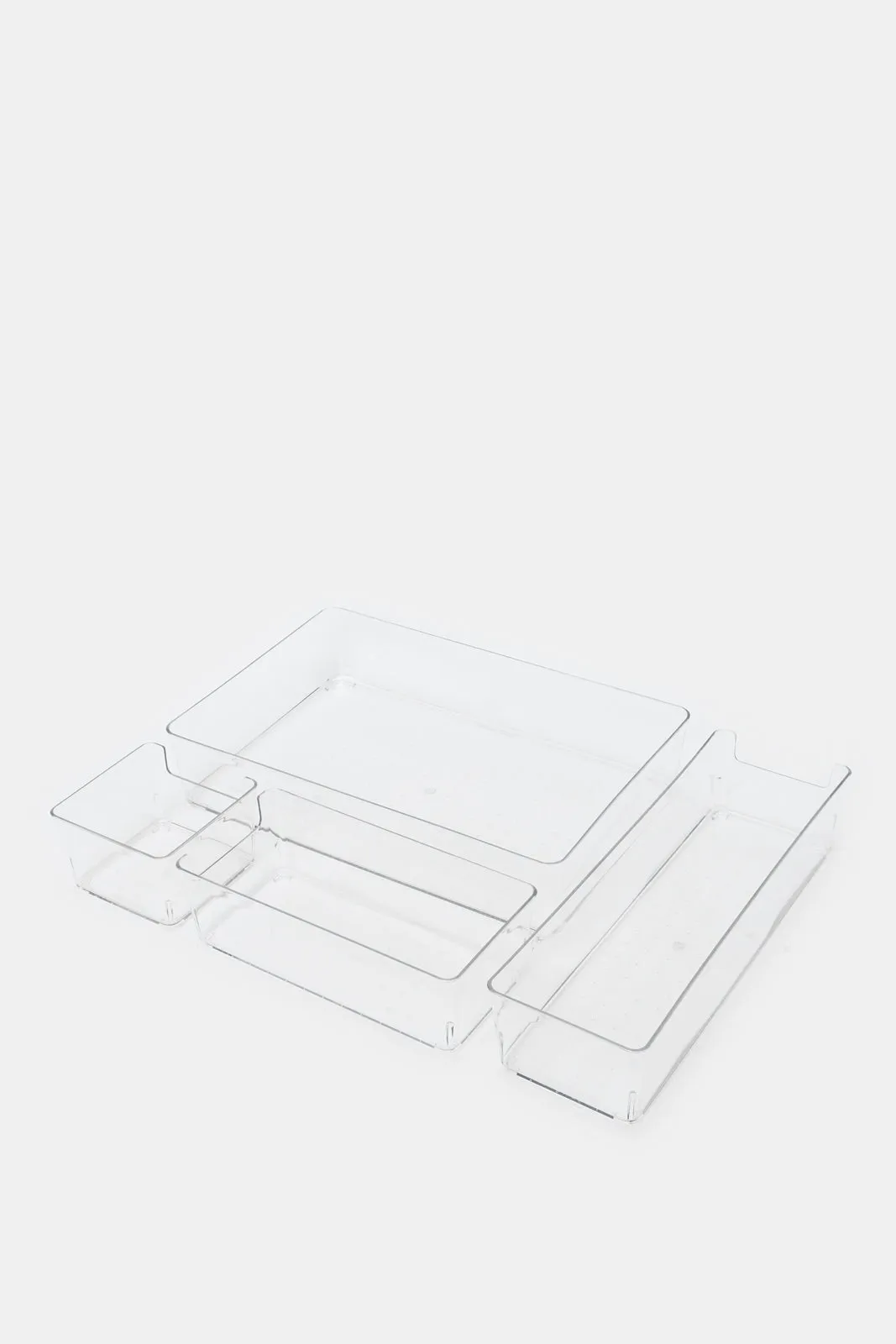 Clear Drawer Organizer Set (4 Piece)