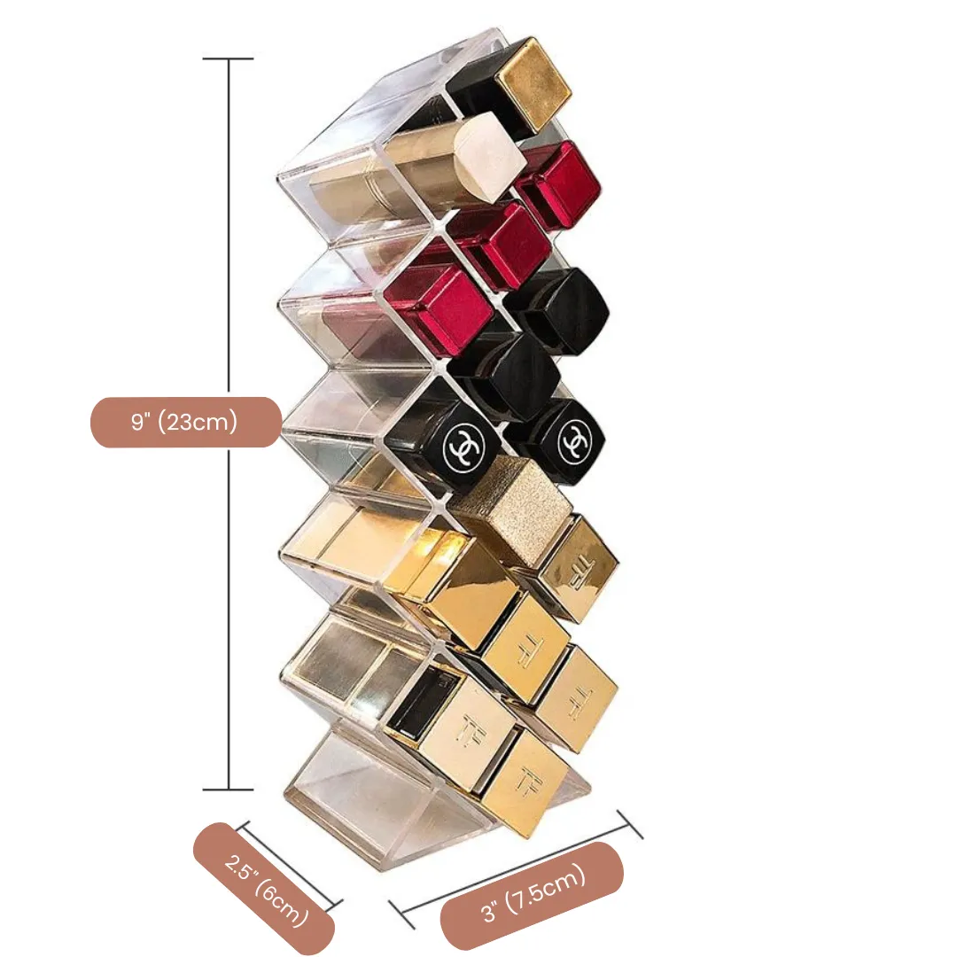 Clear Lipstick Acrylic Organizer