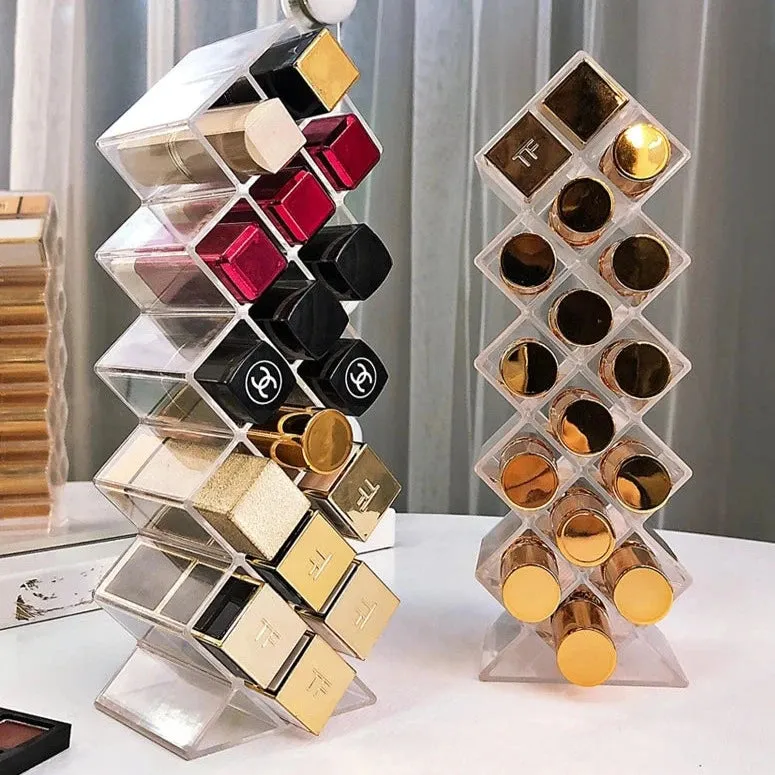 Clear Lipstick Acrylic Organizer