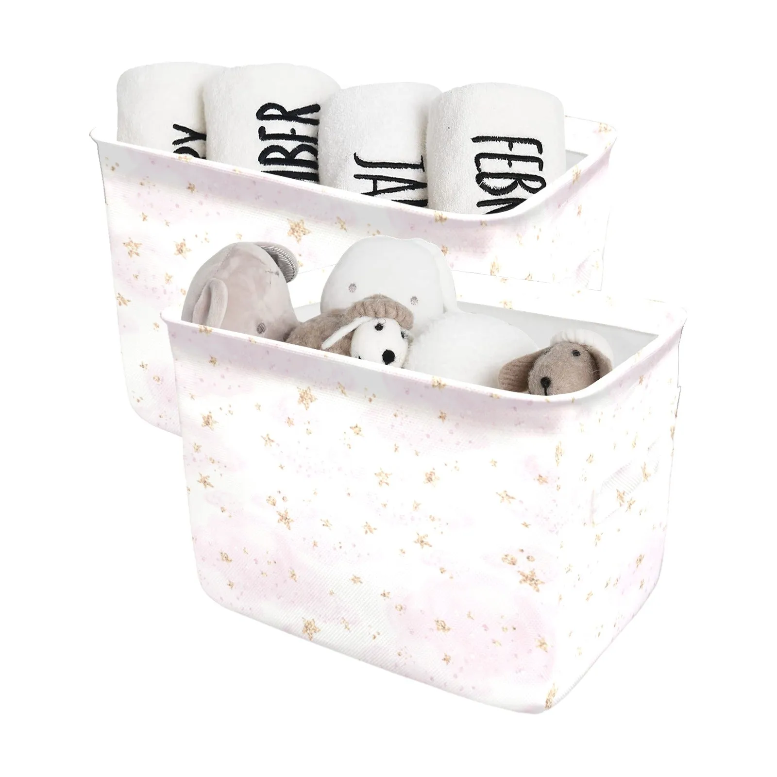 Cloud Stars Fabric Storage Basket