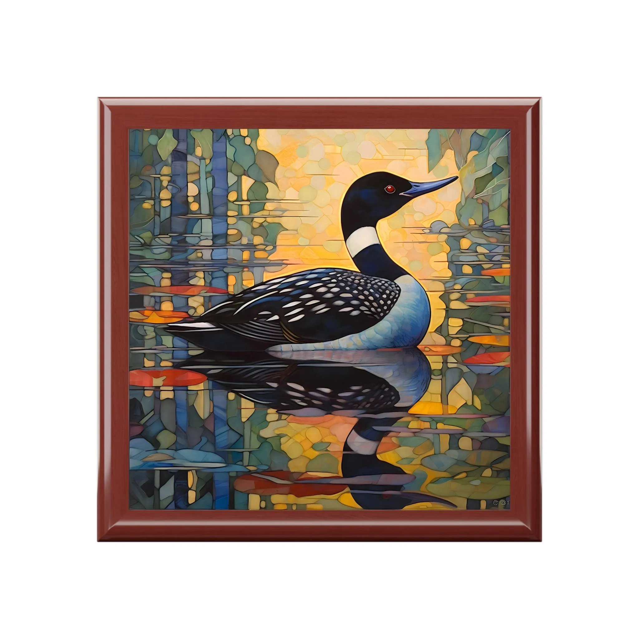 Common Loon Fine Art Print Jewelry Keepsake Box