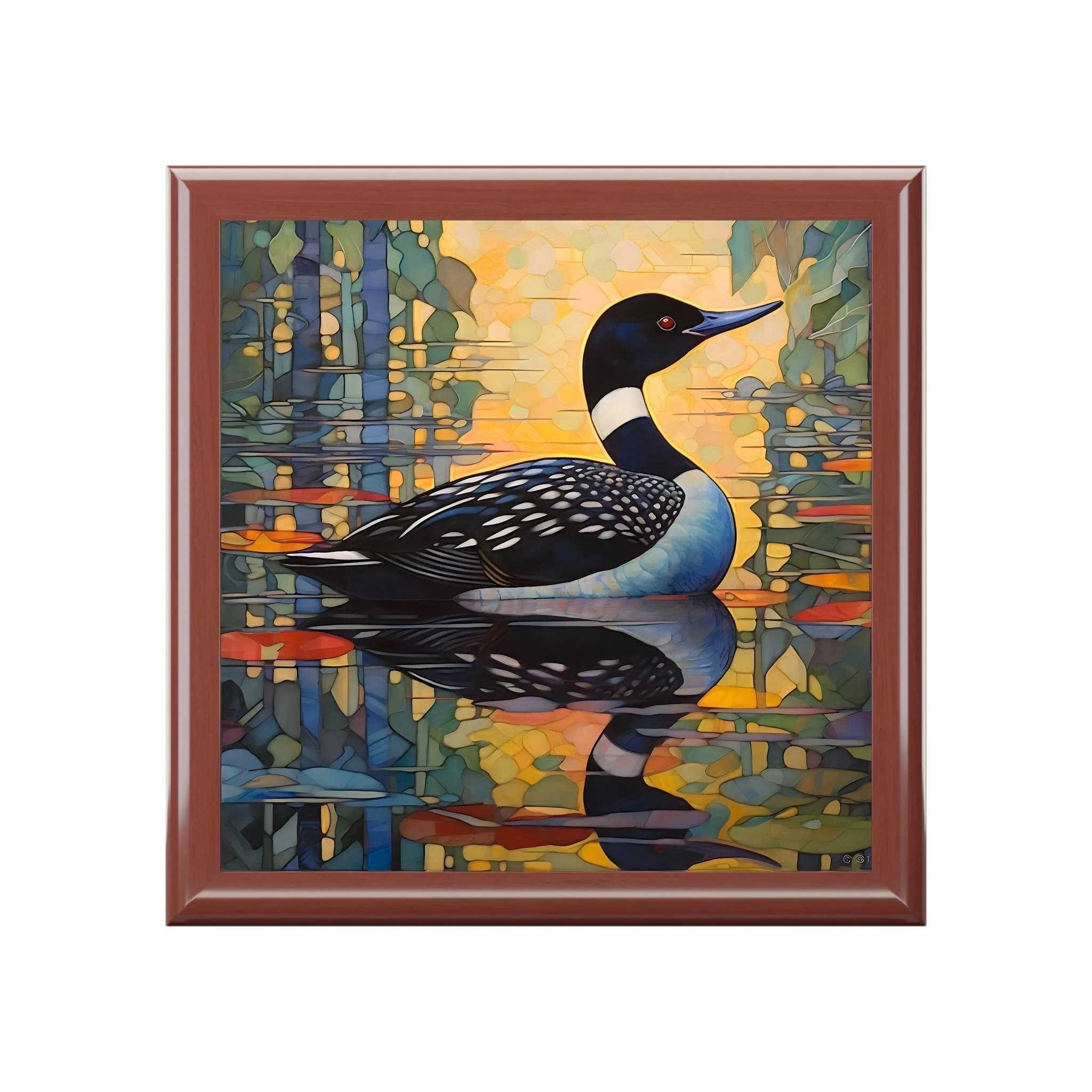 Common Loon Fine Art Print Jewelry Keepsake Box