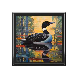 Common Loon Fine Art Print Jewelry Keepsake Box