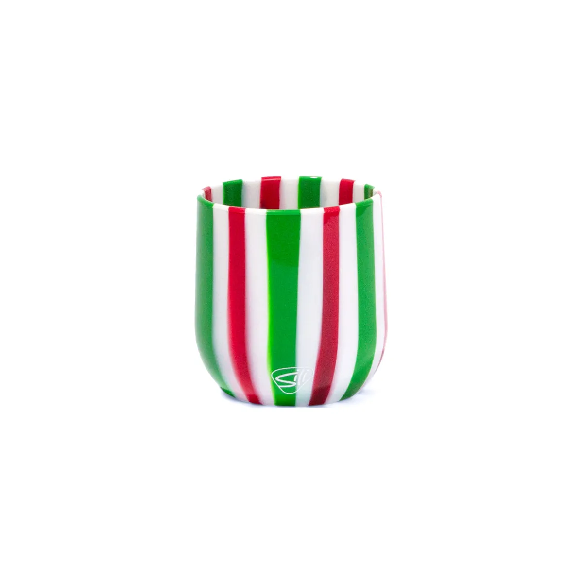 Customized Silipint Silicone 12 oz Candy Cane Collection Wine Tumbler