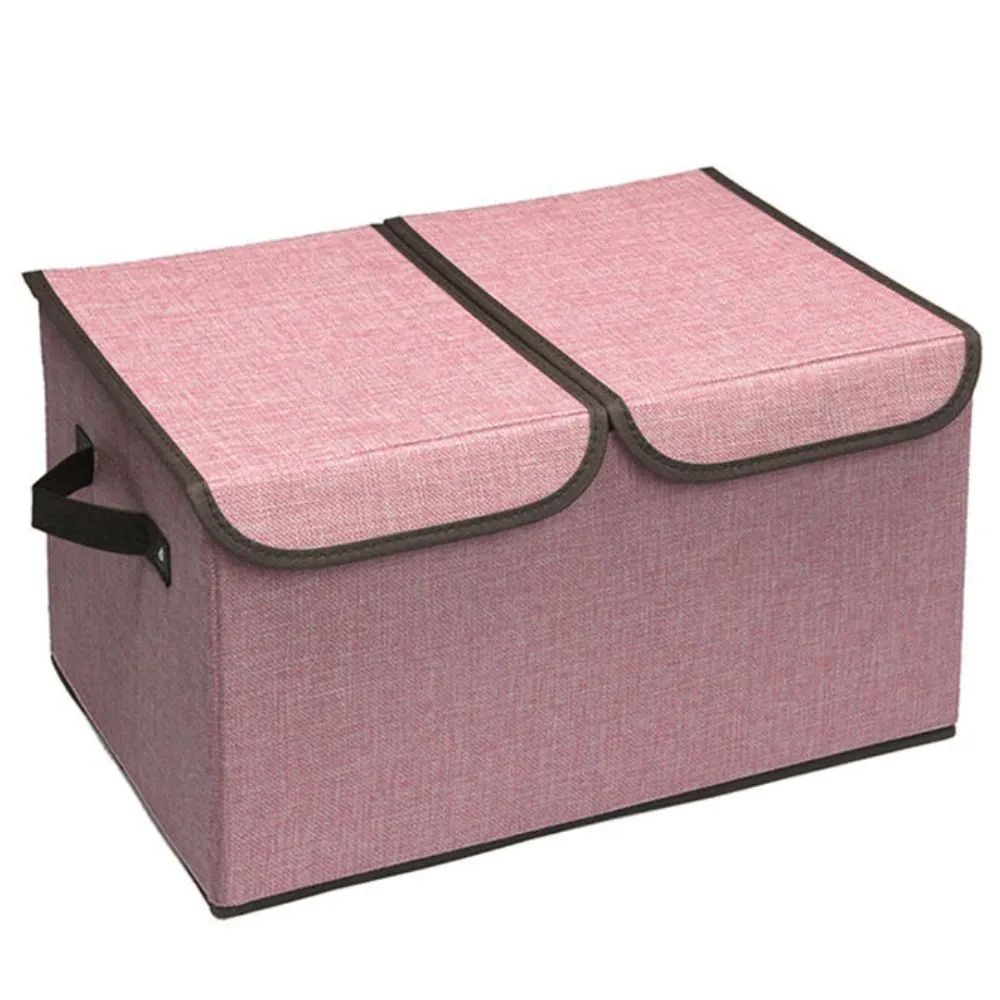 Double Cover Large Clothes Storage Box (16.5*11.8*9.8 in)