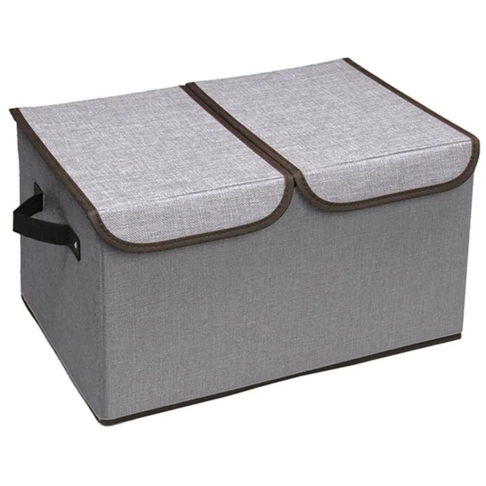 Double Cover Large Clothes Storage Box (16.5*11.8*9.8 in)