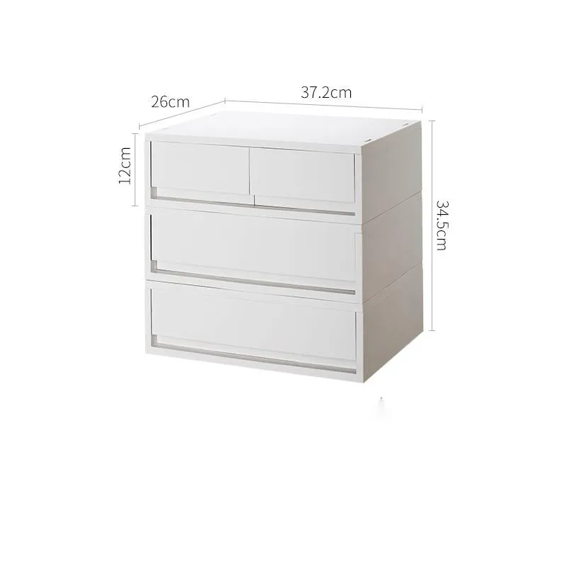 Drawer Type Desktop Double Compartment Storage Box