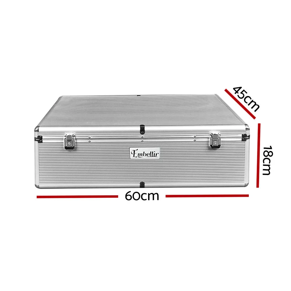 Durable Aluminium CD/DVD Storage Case 1000 Discs - Embellir