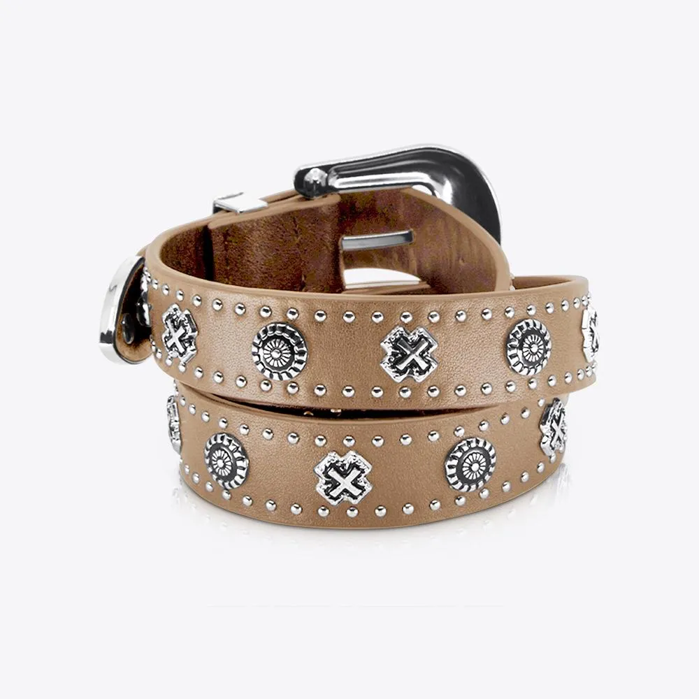 Eastwood Belt Tan/Silver