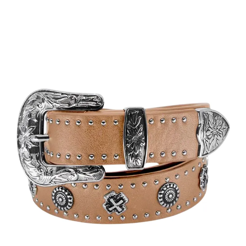 Eastwood Belt Tan/Silver