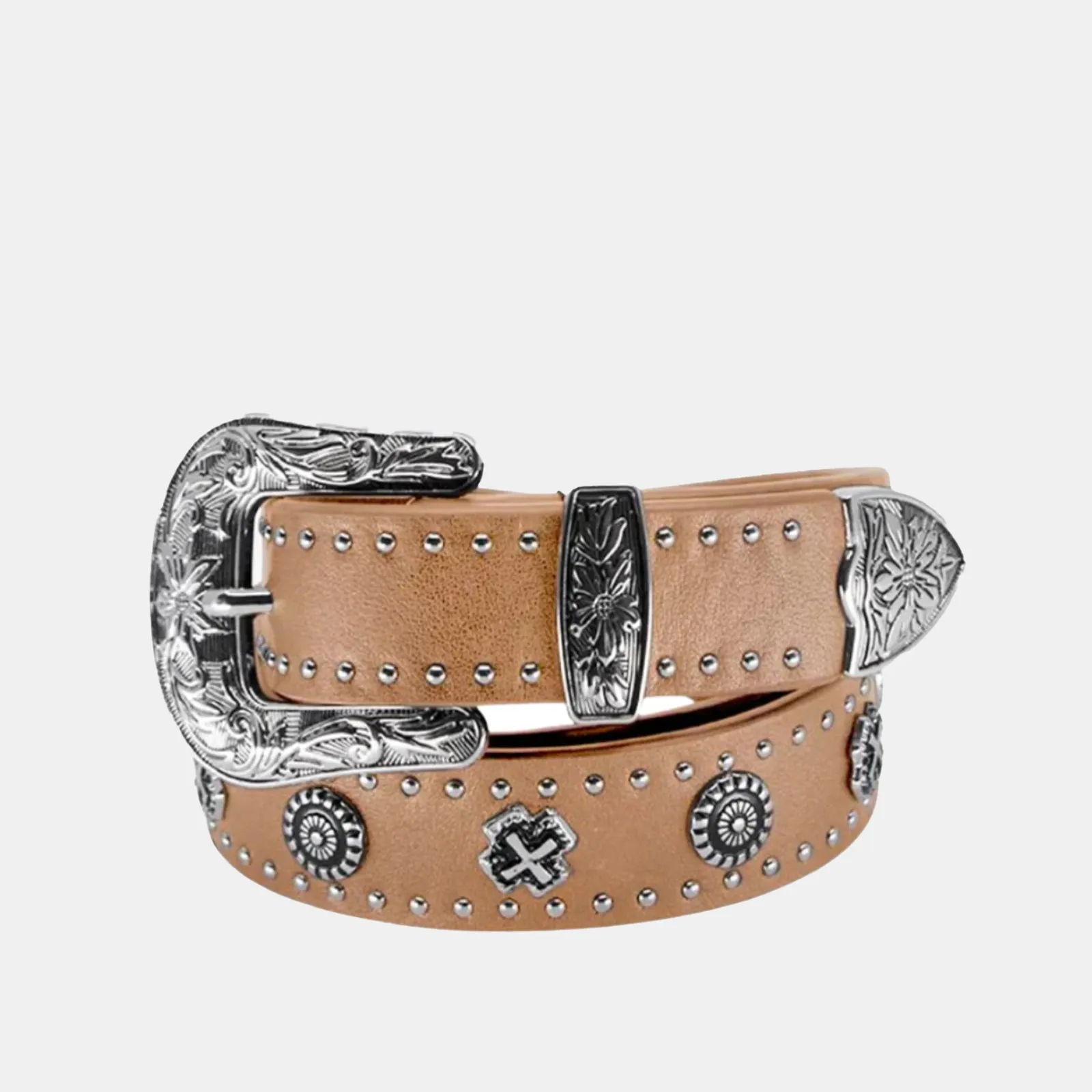 Eastwood Belt Tan/Silver