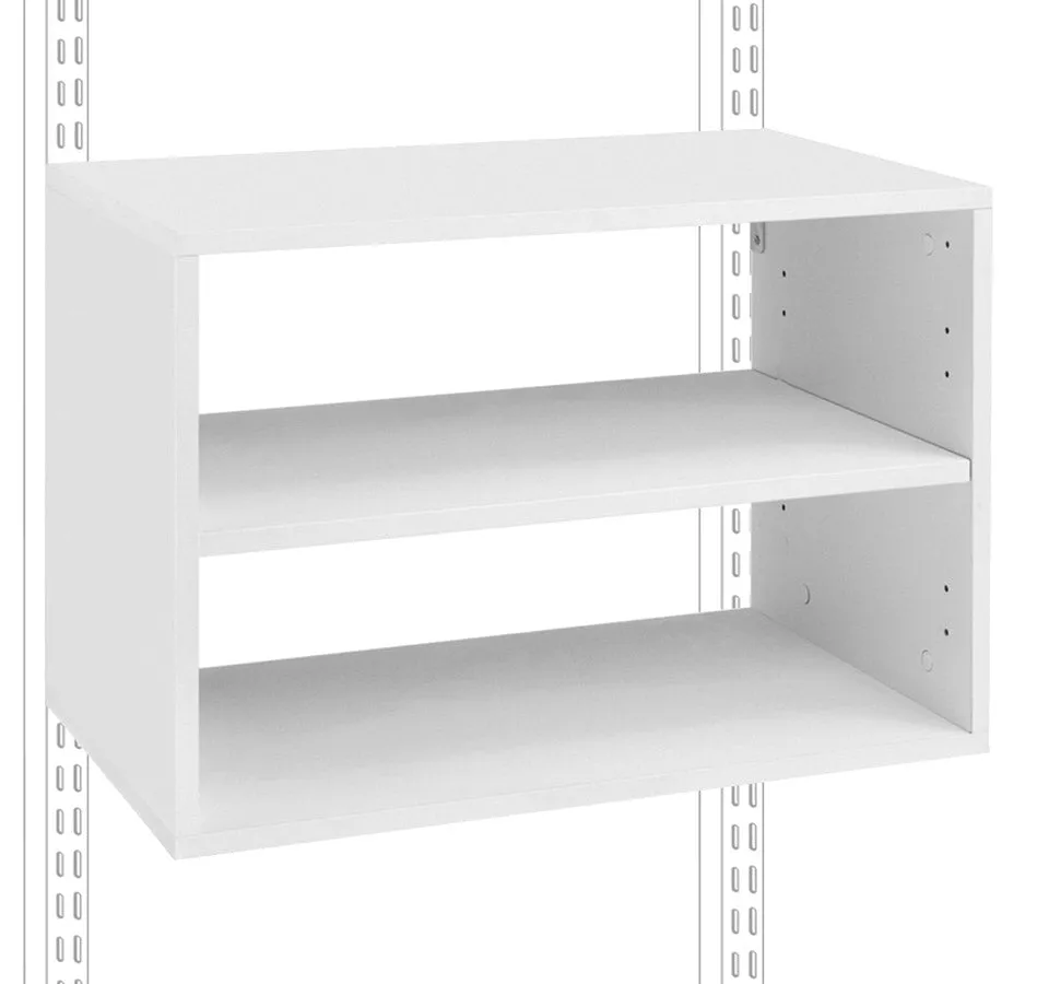 freedomRail O-Box Shelf Unit - White