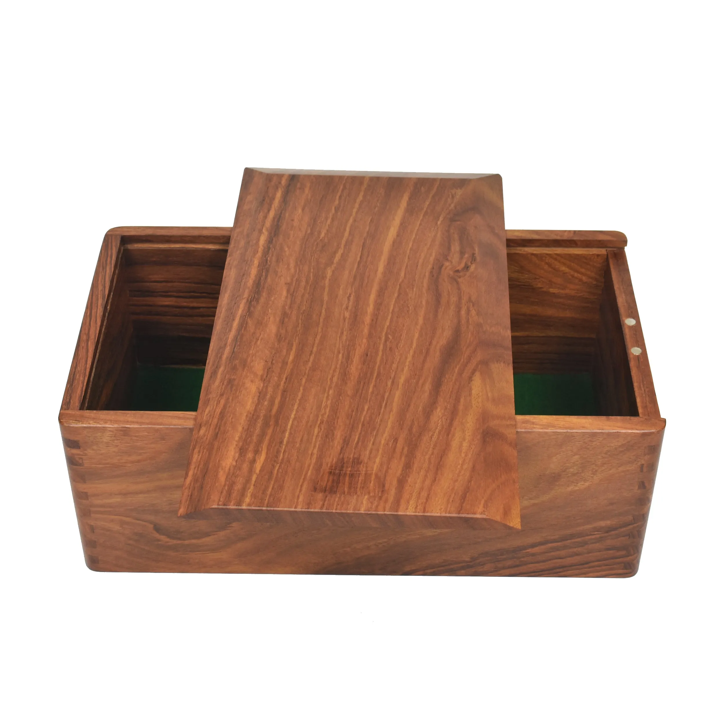 Golden Rosewood Chess Pieces Storage Box For chessmen set upto 4.5 inch