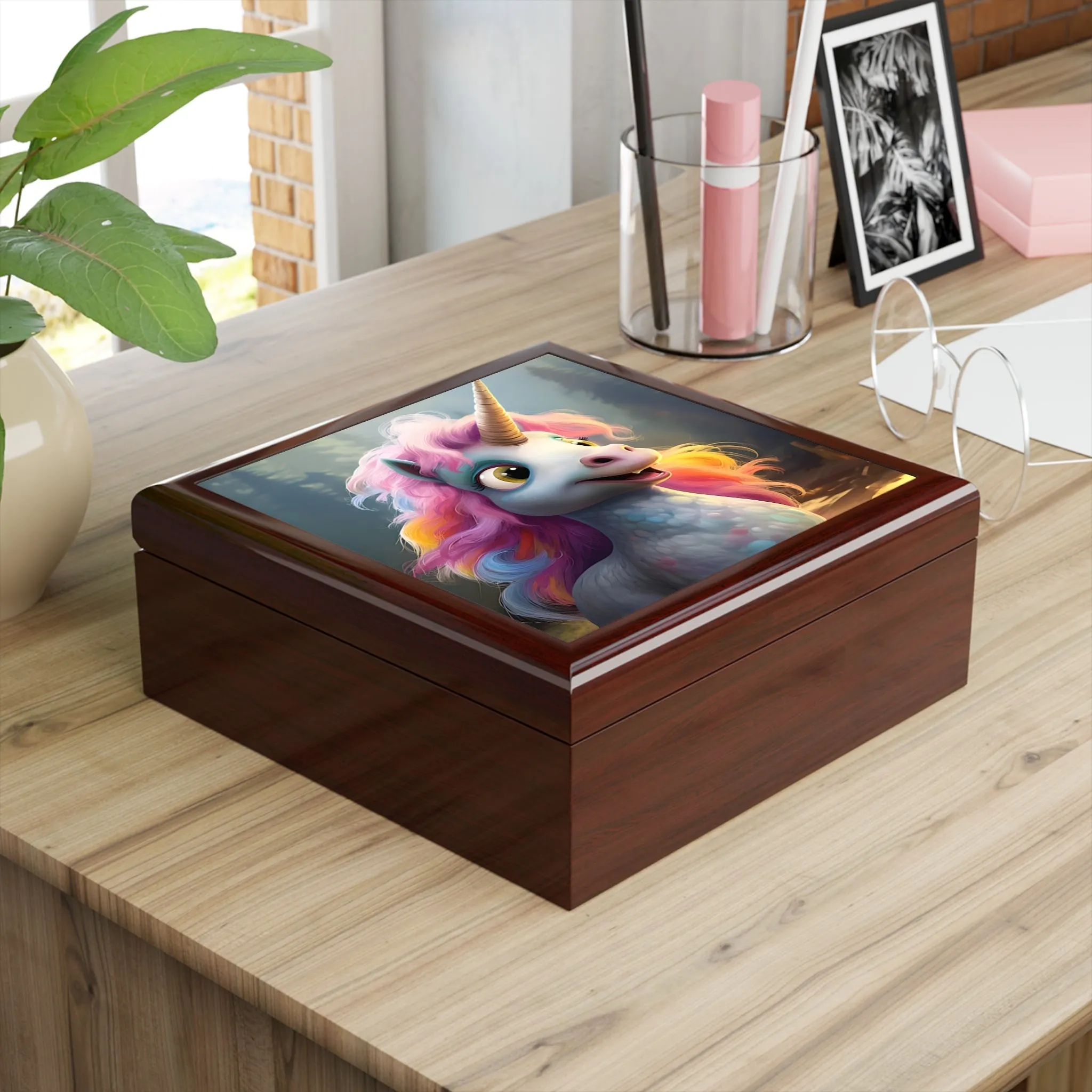 Happy Unicorn Jewelry Box