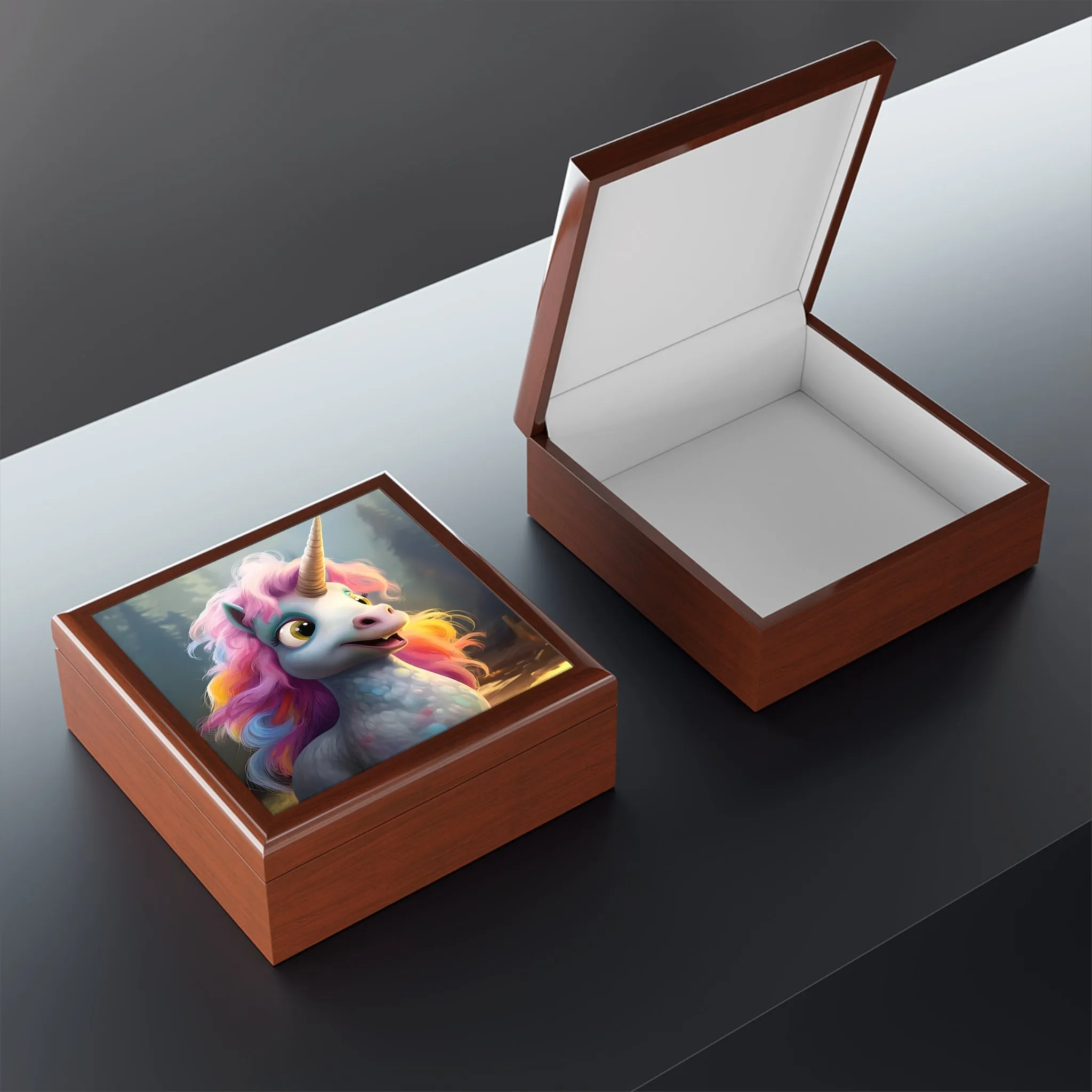 Happy Unicorn Jewelry Box