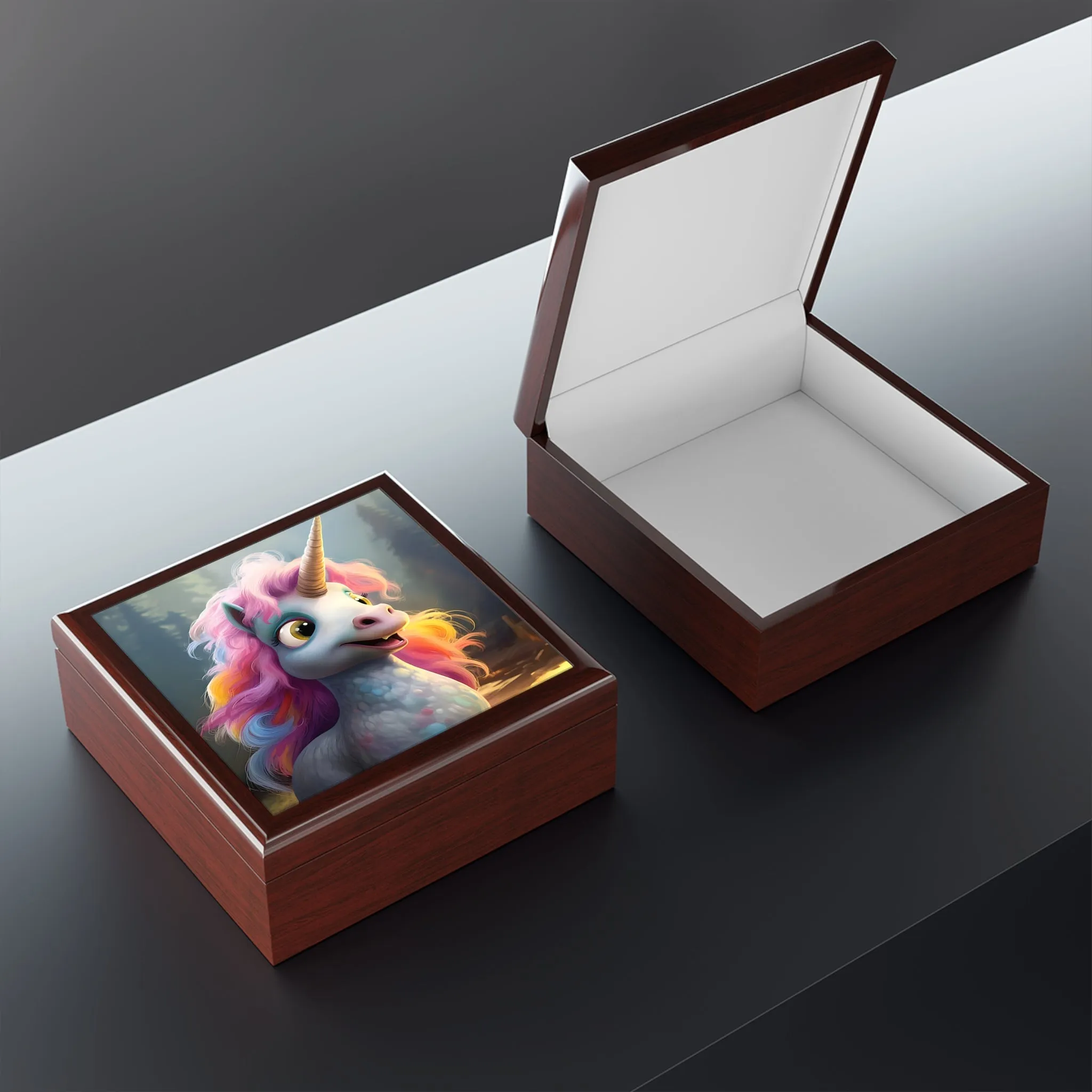 Happy Unicorn Jewelry Box