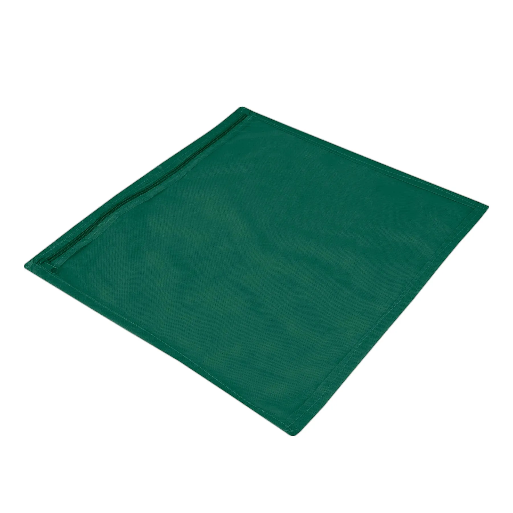 Heart Home Saree Cover | Clothes Storage Bag | Single Packing Saree with Zip Closure | Wardrobe Organizer | Cloth Stoarge Organizer | Plain Saree Cover | Pack of 24 | Green