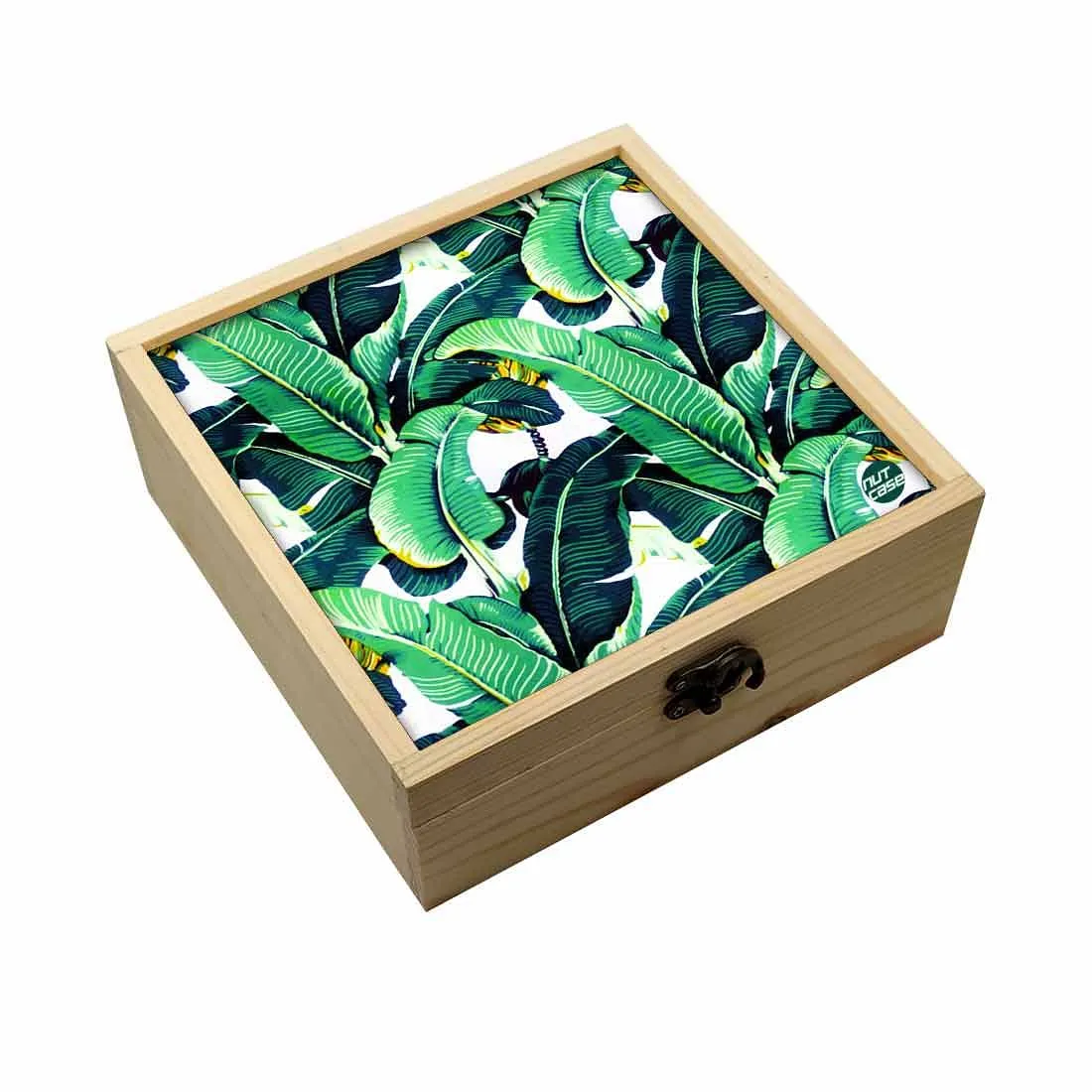 Jewellery Box Makepup Organizer -  Banana Leaf