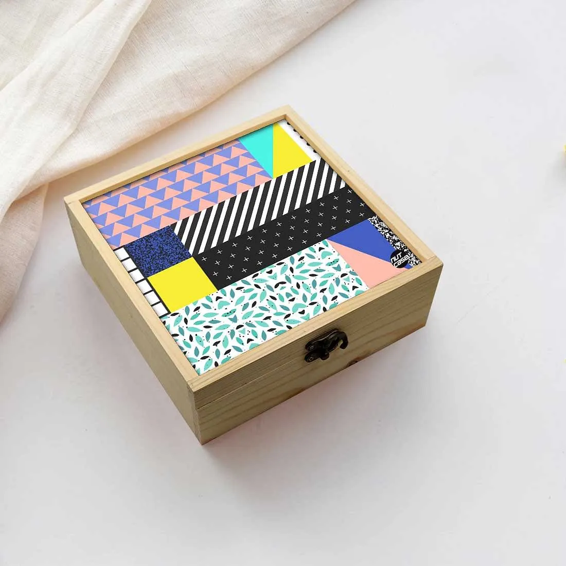 Jewellery Box Makepup Organizer -  Checkbox Pattern