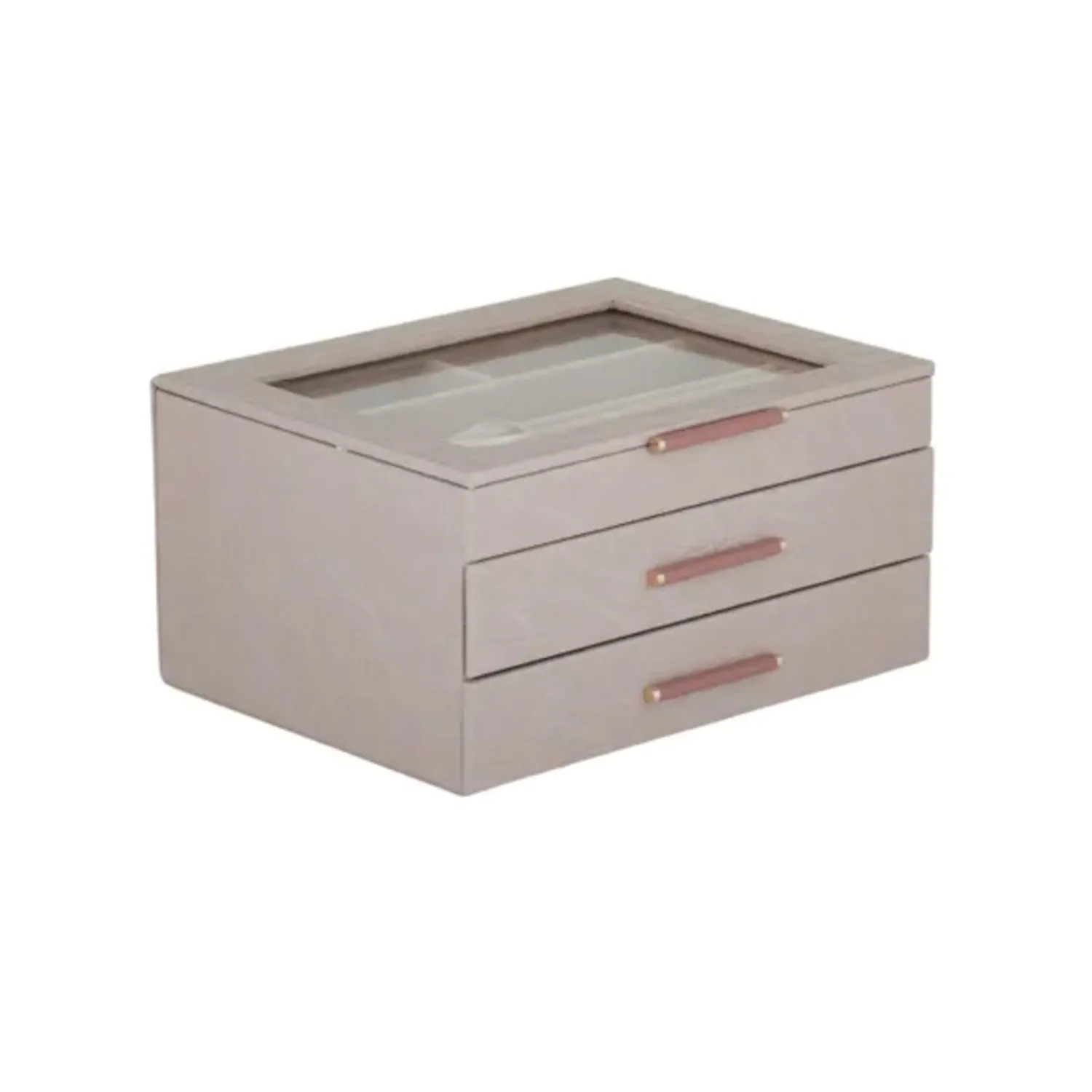 Jewellery Box Nova Croc Large - Nude