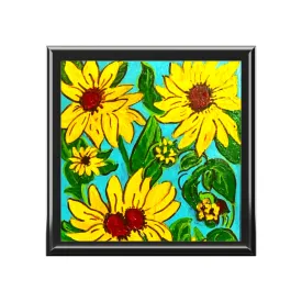 Jewelry and Keepsake Box - Sunflowers