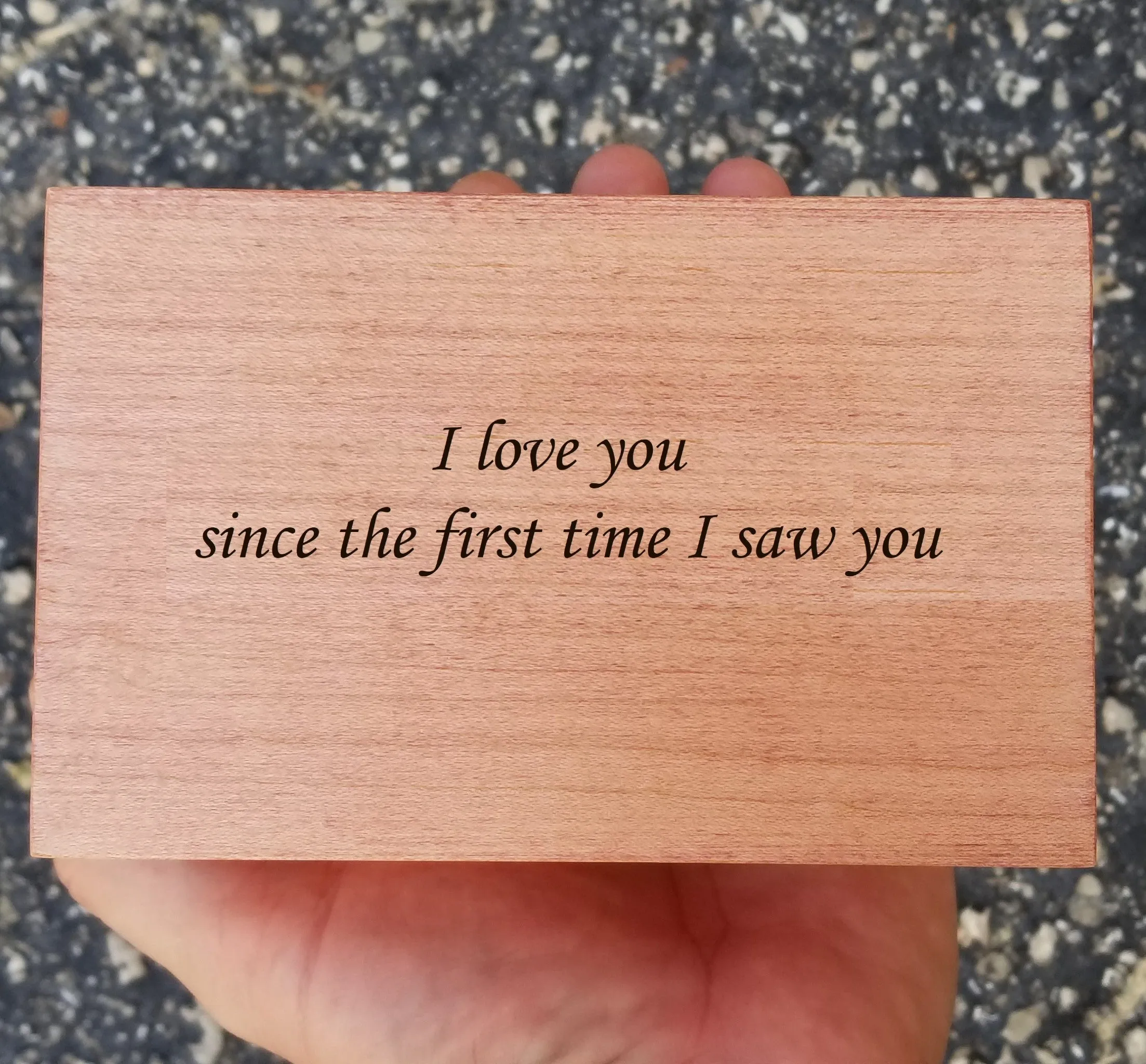 Jewelry Box with music of your choice Always and Forever engraved on top, choose color and song