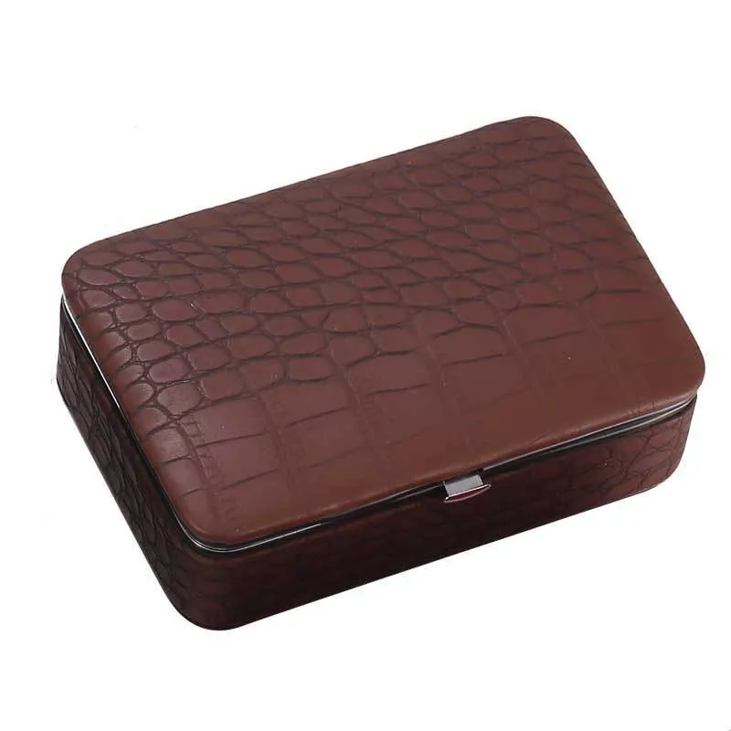 Jewelry Storage Box PU Leather Travel  Earrings Cosmetics Portable   Holders Case