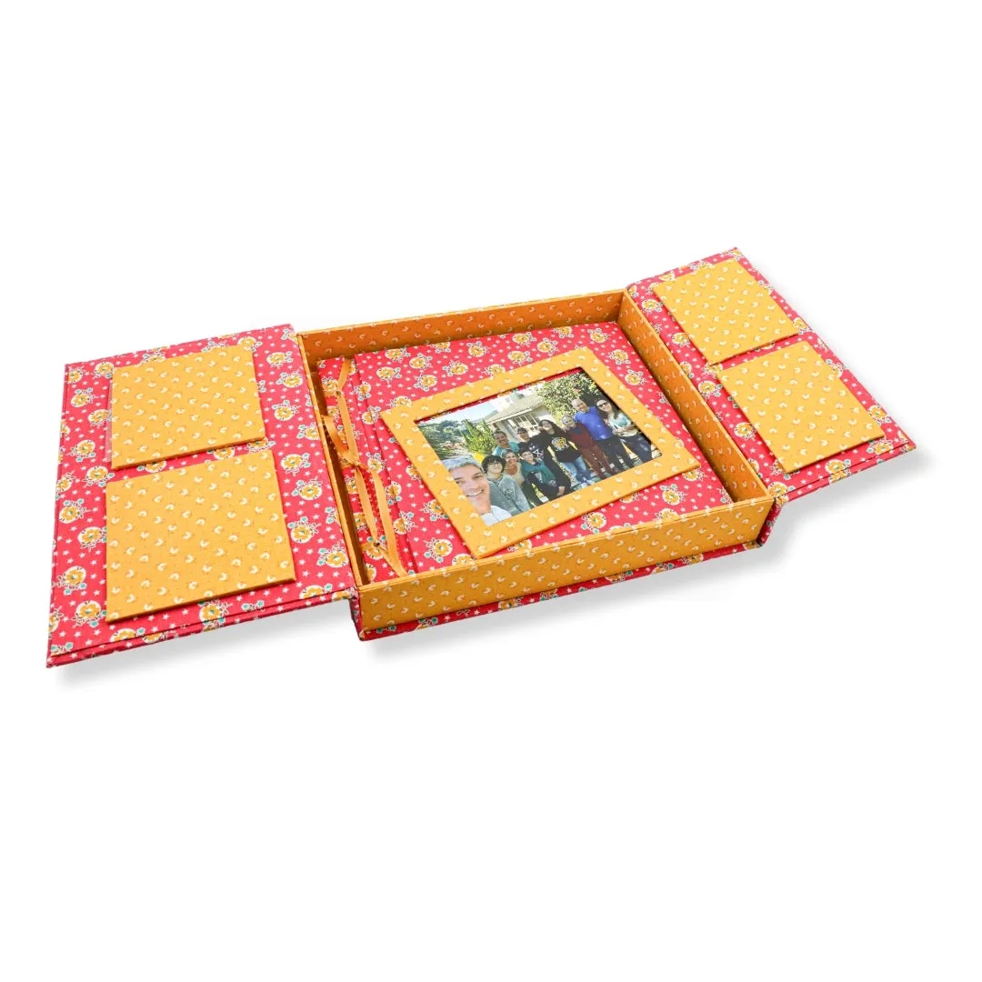 Keepsake box album DIY kit, cartonnage kit 224