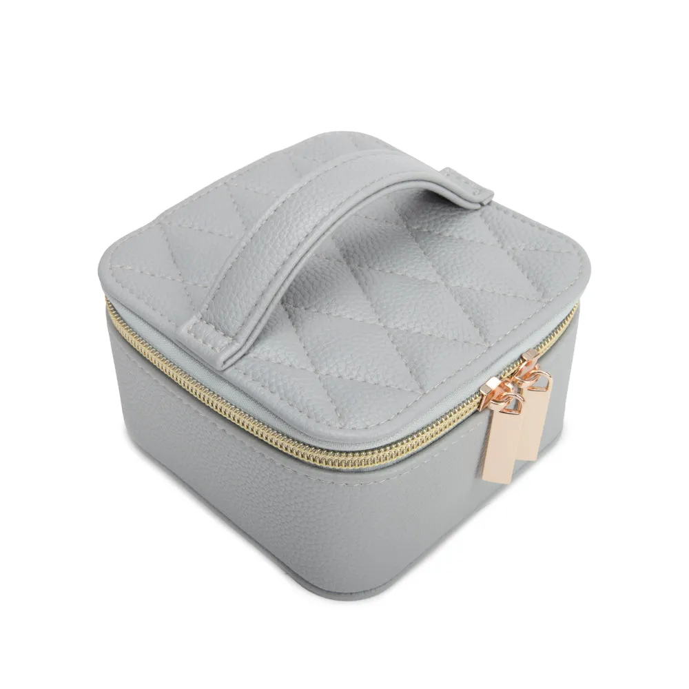 Leah Quilted Travel Jewelry Case with Pouch