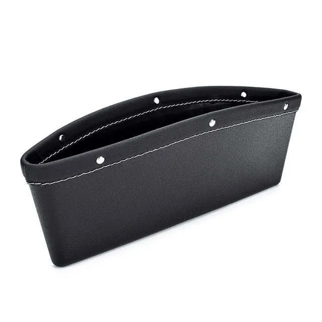 Leather Car Seat Gap Organizer With Multifunctional Pocket As A Vehicle Interior Accessory