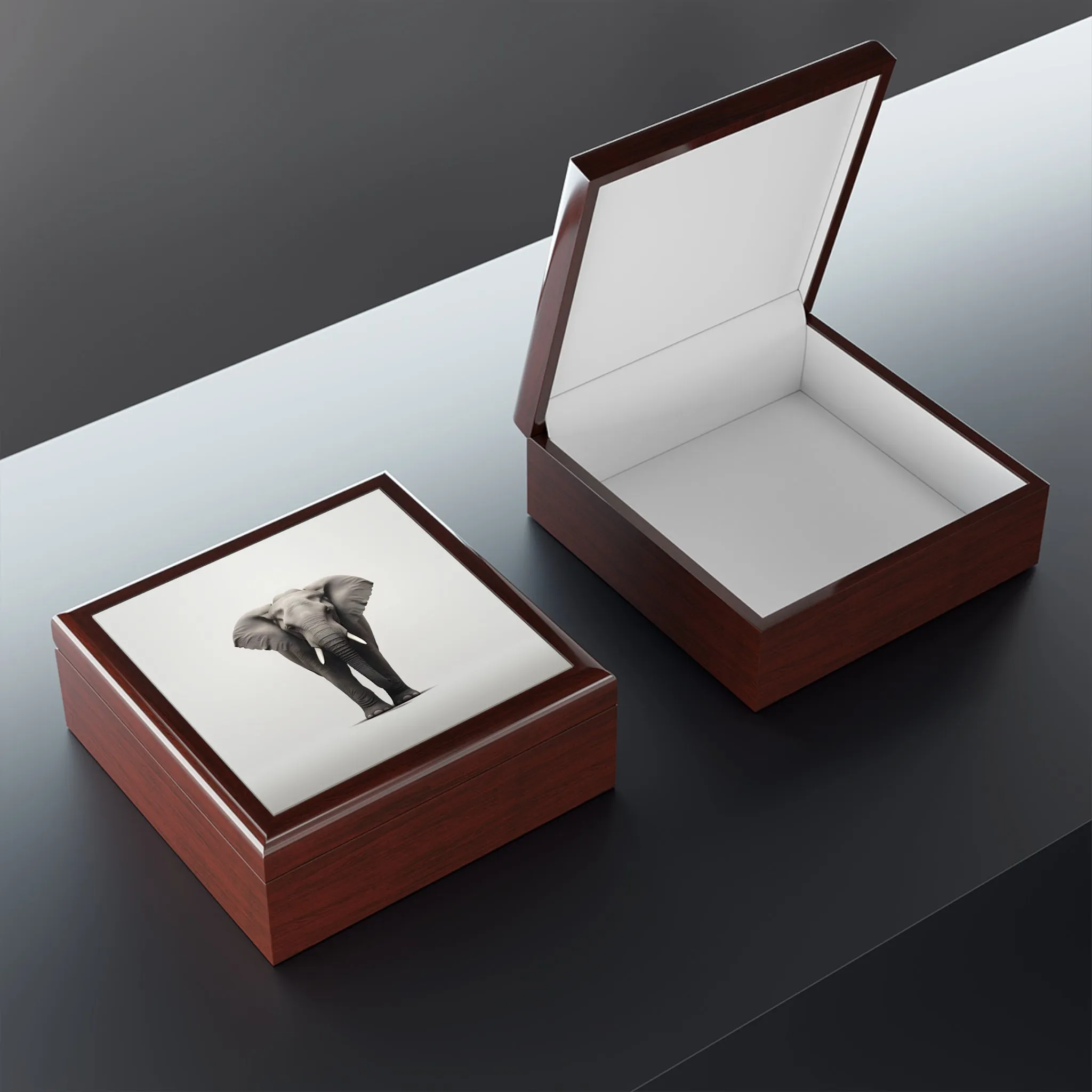 Minimalism Style Elephant Gift and Jewelry Box