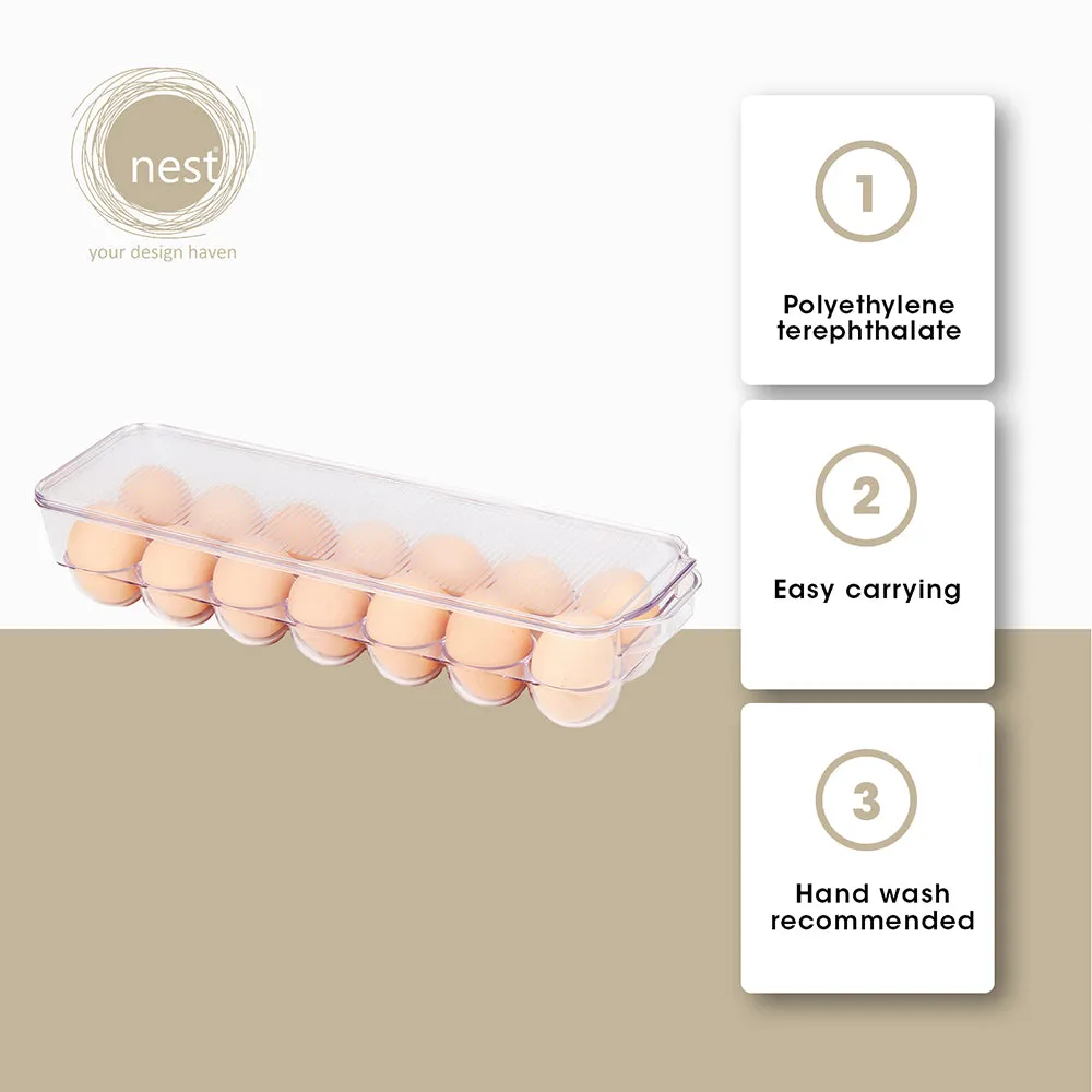 NEST DESIGN LAB Premium Egg Tray Refrigerator Organizer