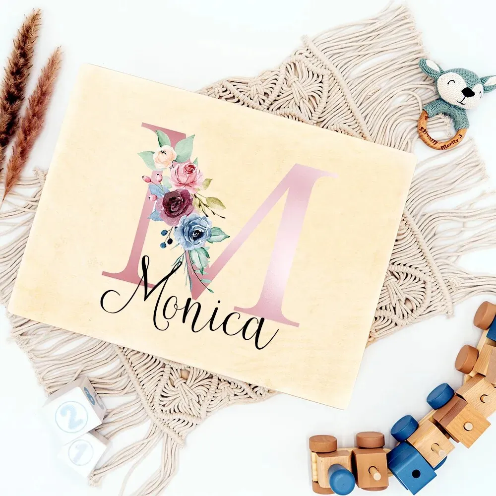 Personalized Baby Name Keepsake Memory Box