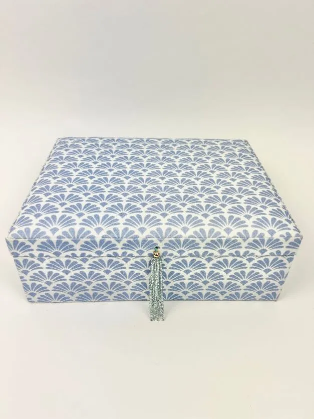 Printed Jewelry Box Blue