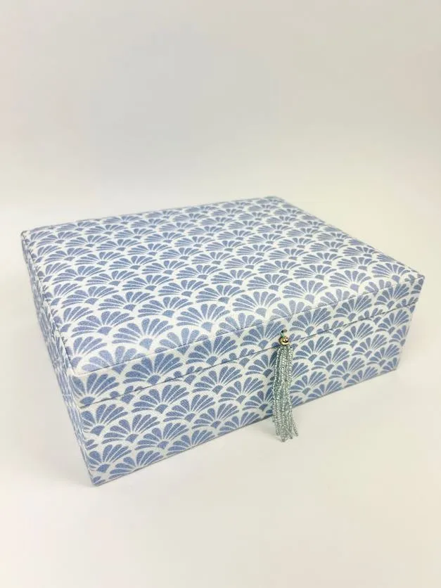 Printed Jewelry Box Blue