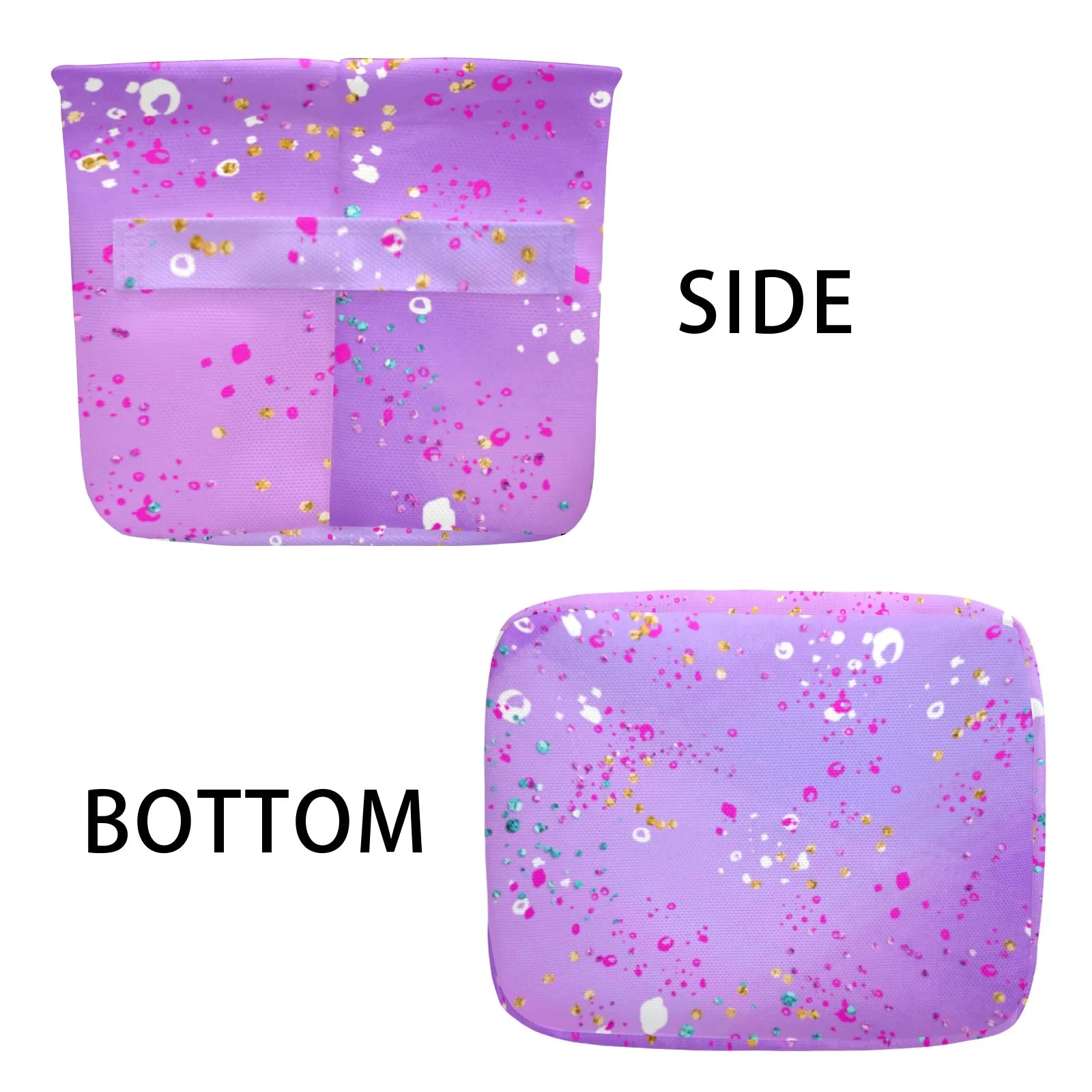 Purple Splash Fabric Storage Basket