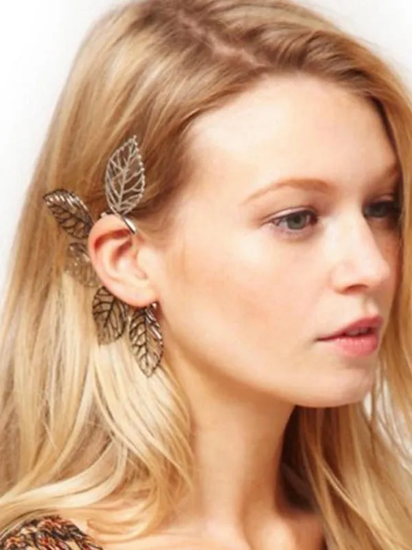 Retro One Piece Big Leaves Ear Cuff Earring