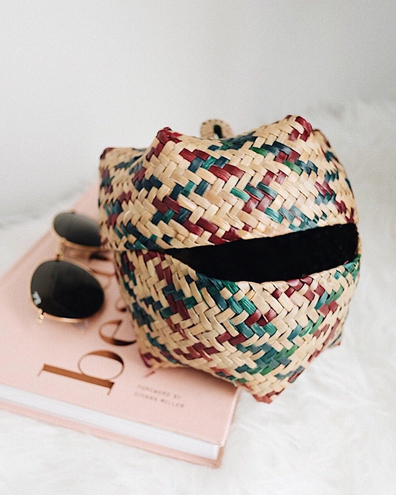 Small Woven Okra Storage Basket